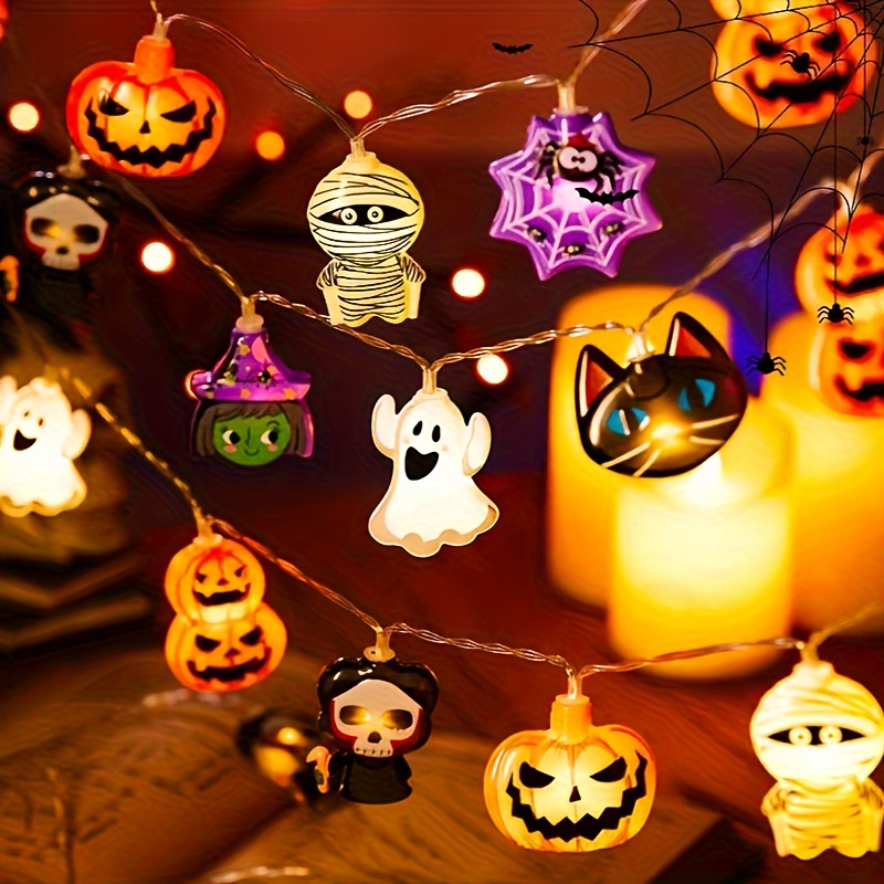Baby Nursery Wall Lights - Luzes Decorativas LED de Halloween, Luzes