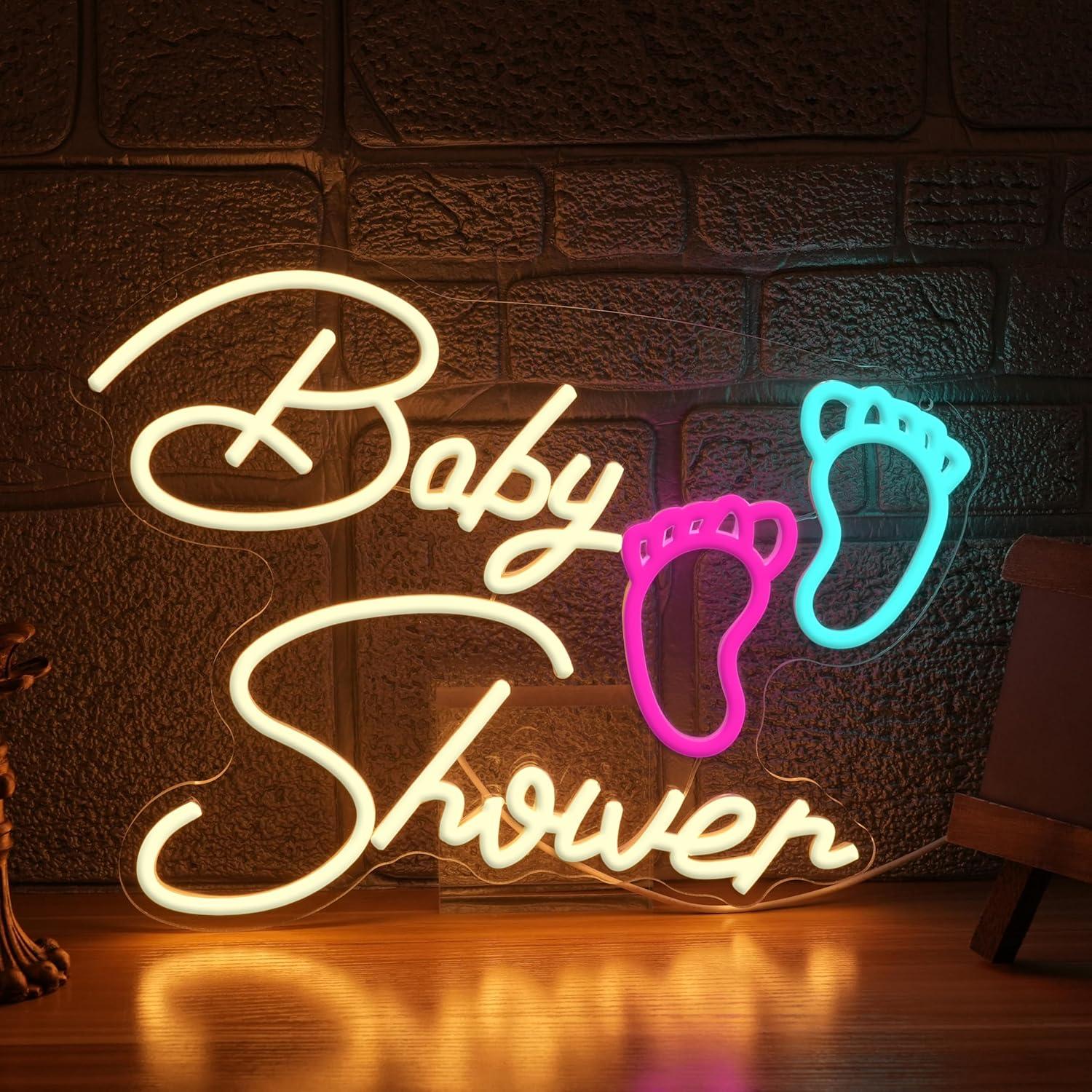 Baby Nursery Wall Lights - Letreiro Neon para Chá de Bebê