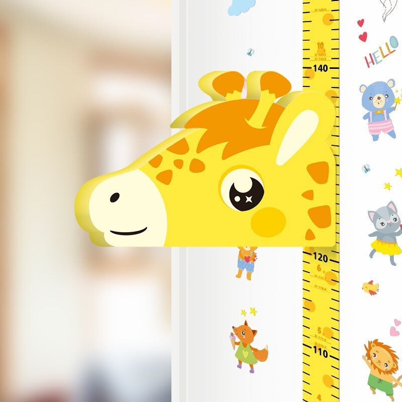 Régua girafa 3d altura adesivo - Baby Girl Nursery Quotes avaliação e preço
