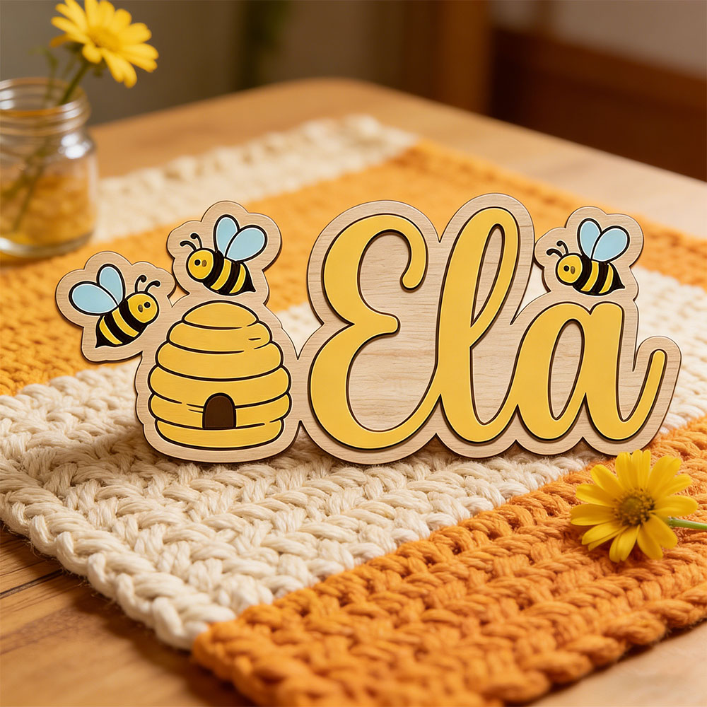 Placa de Madeira Personalizada - Baby Nursery Decor Girl avaliação e preço