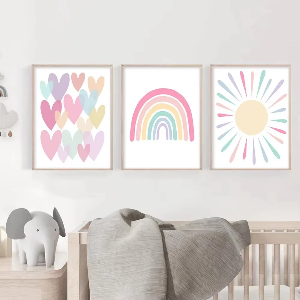 (Sem moldura) Pôster de coraçã - Baby Nursery Frames avaliação e preço